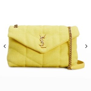 YSL Toy Puffer Mini Canvas Crossbody Bag